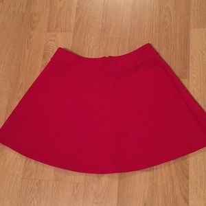 Bright red skater skirt 🎈